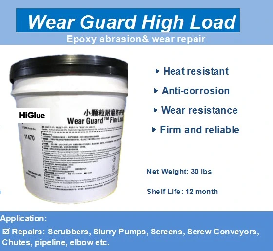 Higlue 11470/11490 Abrasion Resistant Coating, Epoxy Ceramic Wearing Compound