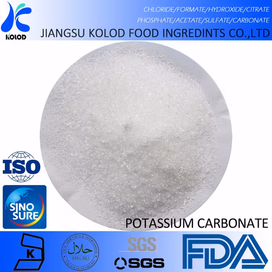 Food Grade Potassium Carbonate CAS 584-08-7 K2co3 Powder Inorganic Compounds and Salts